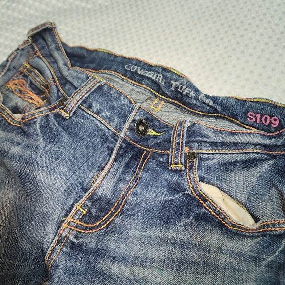COWGIRL TUFF EUC WOMENS SZ 27 X 33 S109 DENIM BLUE JEANS PANTS - Picture 4 of 10
